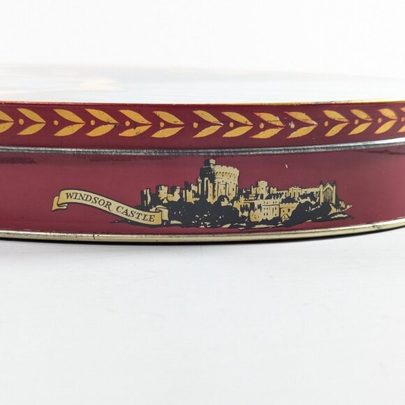 1953 Coronation Souvenir Queen Elizabeth & Prince Philip BISCUIT TIN, Carr & Co - Picture 11 of 13